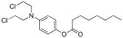 [4-[bis(2-chloroethyl)amino]phenyl] octanoate Structure