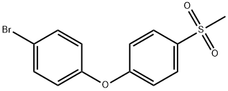 1-bromo-4-(4-methylsulfonylphenoxy)benzene Struktur