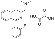 3-Isoquinolinemethanamine, 3,4-dihydro-N,N-dimethyl-1-(2-fluorophenyl) -, ethanedioate (1:1) Structure