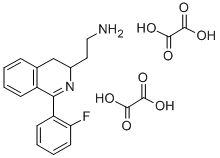3,4-Dihydro-1-(2-fluorophenyl)-3-isoquinolineethanamine ethanedioate ( 1:2) Structure