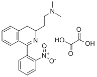 3,4-Dihydro-N,N-dimethyl-1-(2-nitrophenyl)-3-isoquinolineethanamine et hanedioate (1:1) Structure