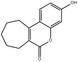 3-羟基-8,9,10,11-四氢环庚烷并[C]苯并吡喃-6(7H)-酮, 83688-44-2, 结构式