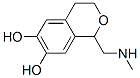 1H-2-Benzopyran-6,7-diol, 3,4-dihydro-1-[(methylamino)methyl]- (9CI) Structure