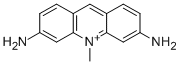 3,6-ジアミノ-10-メチルアクリジニウム 化学構造式