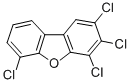 2,3,4,6-テトラクロロジベンゾフラン 化学構造式