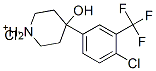 4-[4-chloro-3-(trifluoromethyl)phenyl]-4-hydroxypiperidinium chloride Structure
