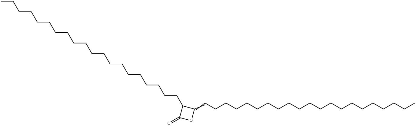 2-Oxetanone, 3-eicosyl, 4-heneicosylidene 结构式