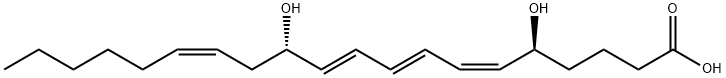 12-EPI ロイコトリエンB4 (エタノール溶液) 化学構造式