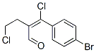 2-[(4-bromophenyl)chloromethylene]-4-chlorobutyraldehyde  Structure