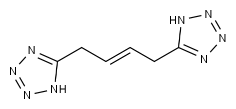 5,5'-(but-2-ene-1,4-diyl)bis-1H-tetrazole Struktur