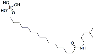 N-[3-(ジメチルアミノ)プロピル]ヘキサデカンアミド/りん酸 化学構造式