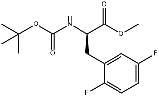 METHYL (2R)-2-[(TERT-BUTOXYCARBONYL)AMINO]-3-(2,5-DIFLUOROPHENYL)PROPANOATE Structure