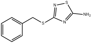 3-苄基磺酰-[1,2,4]噻唑-5-胺, 83757-08-8, 结构式