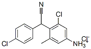 [4-[(4-chlorophenyl)cyanomethyl]-5-chloro-m-tolyl]ammonium chloride Structure