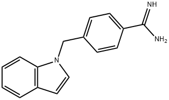 1-(4-amidinobenzyl)indole Structure