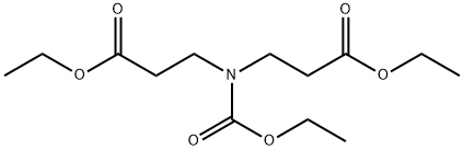 ethyl N-(ethoxycarbonyl)-N-(3-ethoxy-3-oxopropyl)-beta-alaninate Struktur
