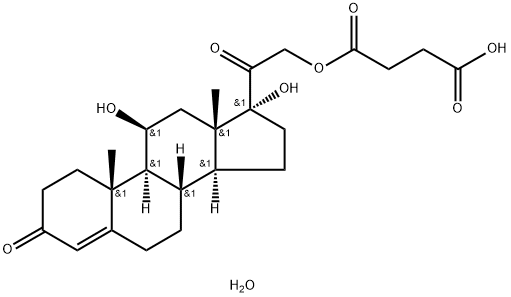氢化可的松琥珀酸酯 结构式