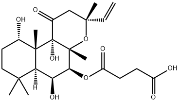 福斯高林7-O-半琥珀酰-7-脱乙酰基, 83797-56-2, 结构式