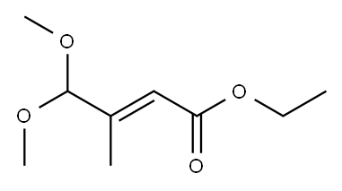 ethyl 4,4-dimethoxy-3-methyl-2-butenoate 结构式