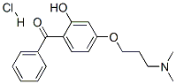 4-[3-(dimethylamino)propoxy]-2-hydroxybenzophenone hydrochloride Structure