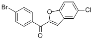 (4-溴苯基)(5-氯苯并呋喃-2-基)甲酮, 83806-38-6, 结构式