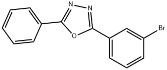 2-(3-bromophenyl)-5-phenyl-1,3,4-oxadiazole Structure