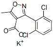 potassium 3-(2,6-dichlorophenyl)-5-methylisoxazole-4-carboxylate Structure