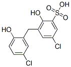 5-chloro-3-[(5-chloro-2-hydroxyphenyl)methyl]-2-hydroxybenzenesulphonic acid Structure