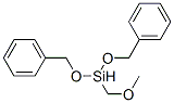 methoxymethylbis(phenylmethoxy)silane Structure