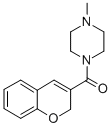 1-(2H-1-Benzopyran-3-ylcarbonyl)-4-methylpiperazine Structure