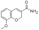 8-Methoxy-2H-1-benzopyran-3-carboxamide Structure