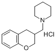 Piperidine, 1-((3,4-dihydro-2H-1-benzopyran-3-yl)methyl)-, hydrochlori de 结构式
