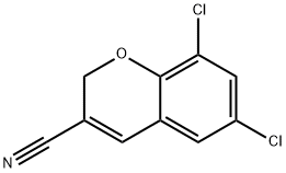 6,8-DICHLORO-2H-CHROMENE-3-CARBONITRILE Structure