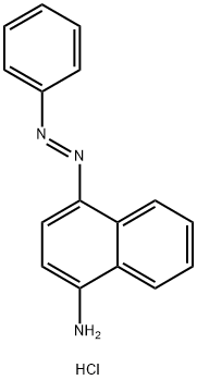 4-フェニルアゾ-1-ナフチルアミン 塩酸塩 化学構造式