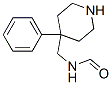 N-[(4-フェニル-4-ピペリジニル)メチル]ホルムアミド 化学構造式