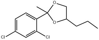 2-(2,4-二氯苯基)-2-甲基-4-丙基-1,3-二氧戊环, 83833-32-3, 结构式
