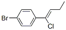 1-ブロモ-4-(1-クロロ-1-ブテニル)ベンゼン 化学構造式