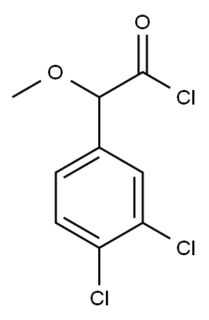 2-(3,4-dichlorophenyl)-2-methoxyacetyl chloride 结构式