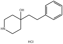 4-(2-フェニルエチル)ピペリジン-4-オール・塩酸塩 化学構造式