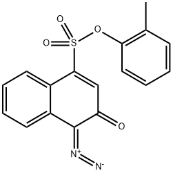 o-tolyl 4-diazo-3,4-dihydro-2-oxonaphthalene-1-sulphonate Structure