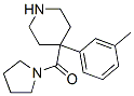 1-[[4-(m-tolyl)-4-piperidyl]carbonyl]pyrrolidine 结构式