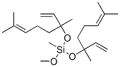 bis[(1,5-dimethyl-1-vinylhex-4-enyl)oxy]methoxymethylsilane Structure