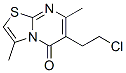 6-(2-クロロエチル)-3,7-ジメチル-5H-チアゾロ[3,2-a]ピリミジン-5-オン 化学構造式