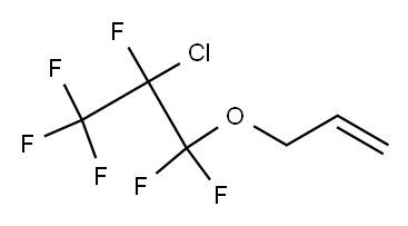 3-(2-クロロ-1,1,2,3,3,3-ヘキサフルオロプロポキシ)-1-プロペン 化学構造式