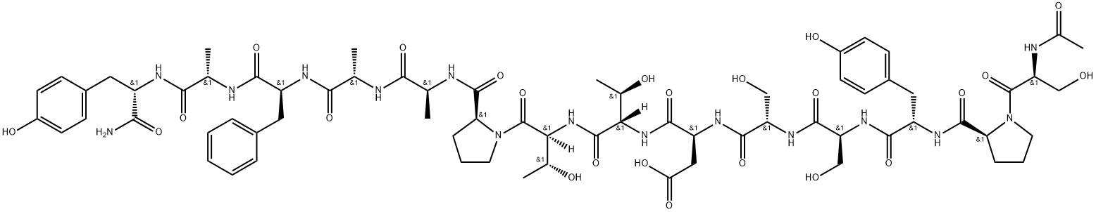 ACETYL-(ALA10·11)-RANTES (1-14) AMIDE (HUMAN), 838825-26-6, 结构式
