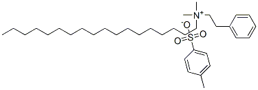 dimethyl(octadecyl)phenethylammonium toluene-p-sulphonate 结构式