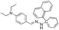 1-(1-ナフチル)-1-フェニル-2-[4-(ジエチルアミノ)ベンジリデン]ヒドラジン 化学構造式