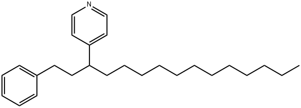 4-[1-(2-phenylethyl)tridecyl]pyridine Structure