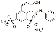 diammonium 7-hydroxy-8-(phenylazo)naphthalene-1,3-disulphonate 结构式