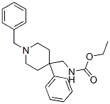 [(4-フェニル-1-ベンジル-4-ピペリジニル)メチル]カルバミド酸エチル 化学構造式
